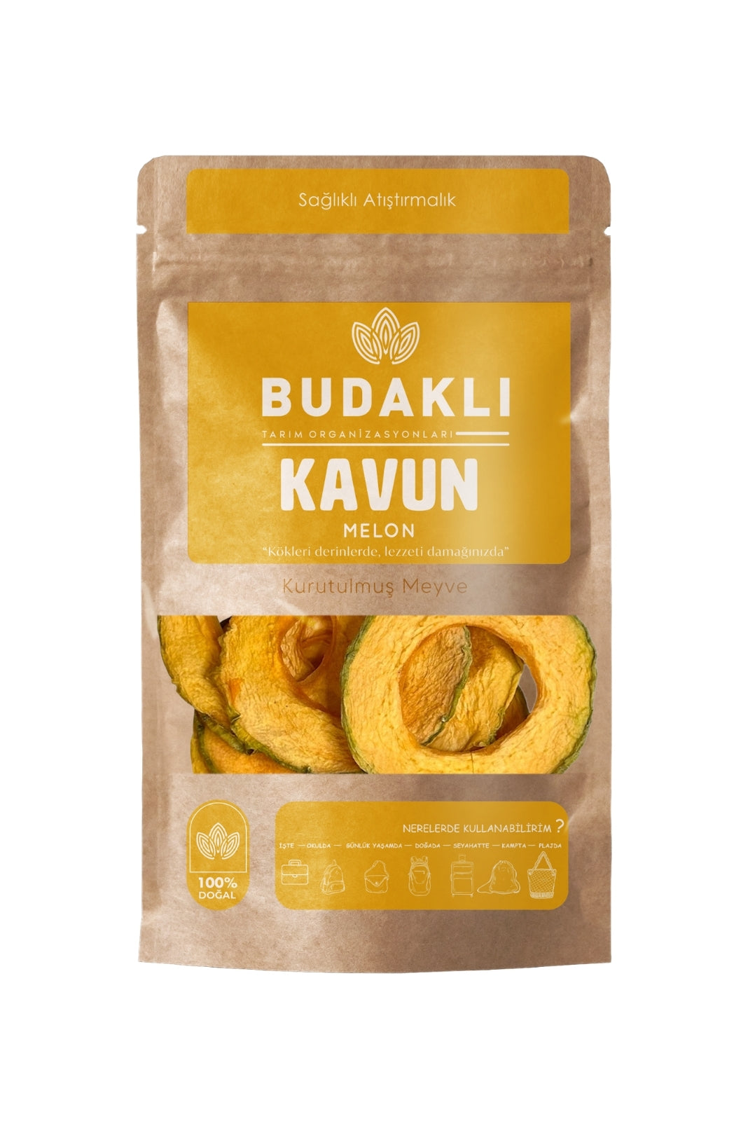 Budaklı Tarım Kurutulmuş Kavun 100 Gr | İlave Şeker İçermez