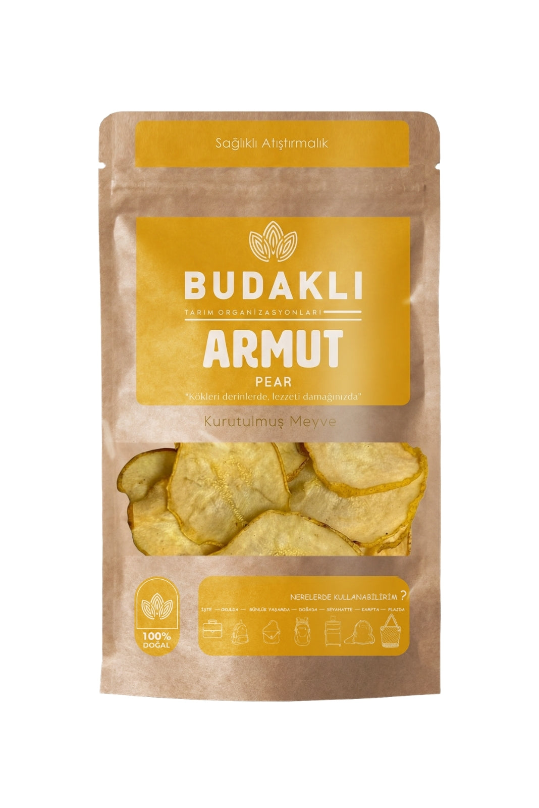 Budaklı Tarım Kurutulmuş Armut 100 Gr | İlave Şeker İçermez