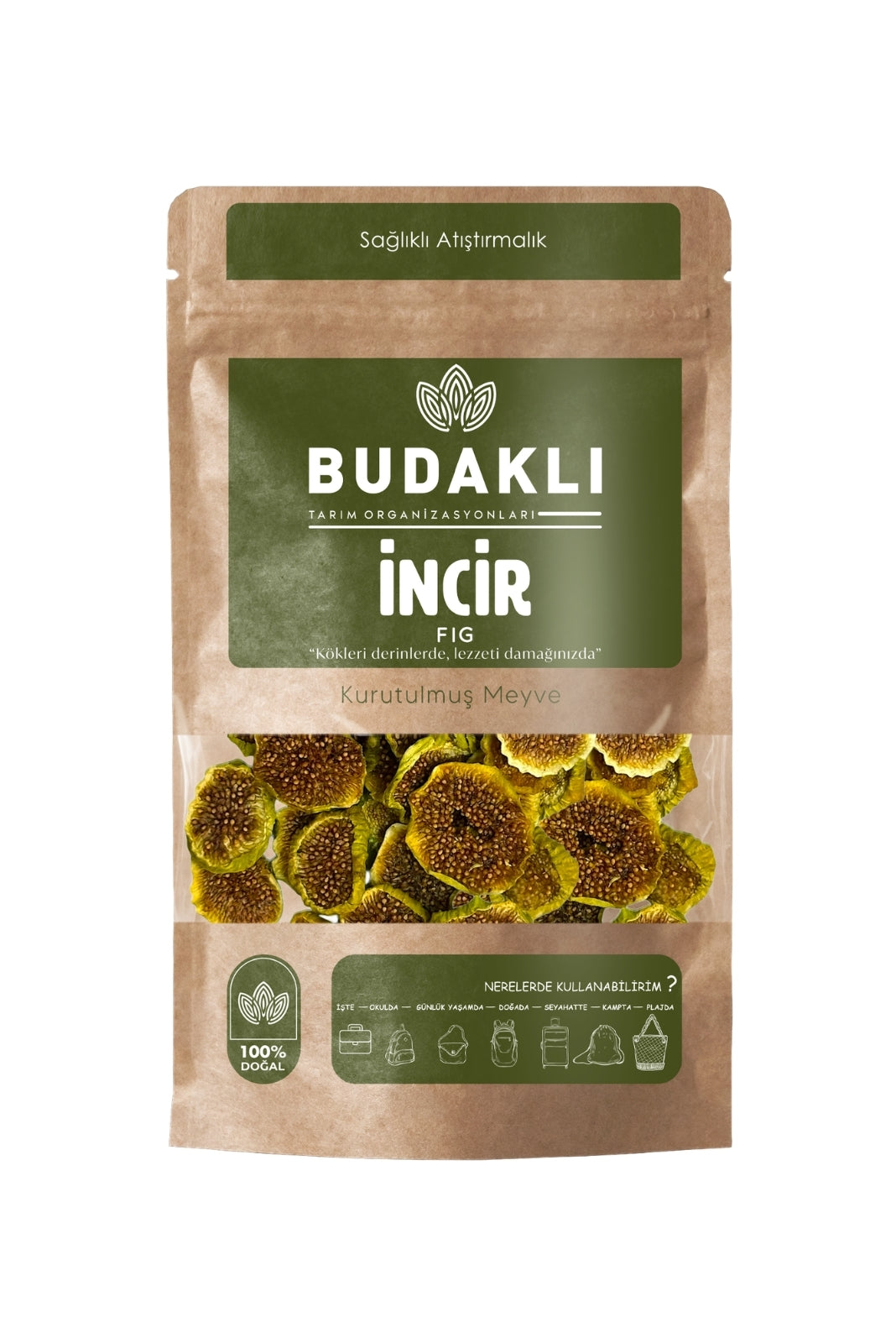 Budaklı Tarım Kurutulmuş İncir 100 Gr | İlave Şeker İçermez