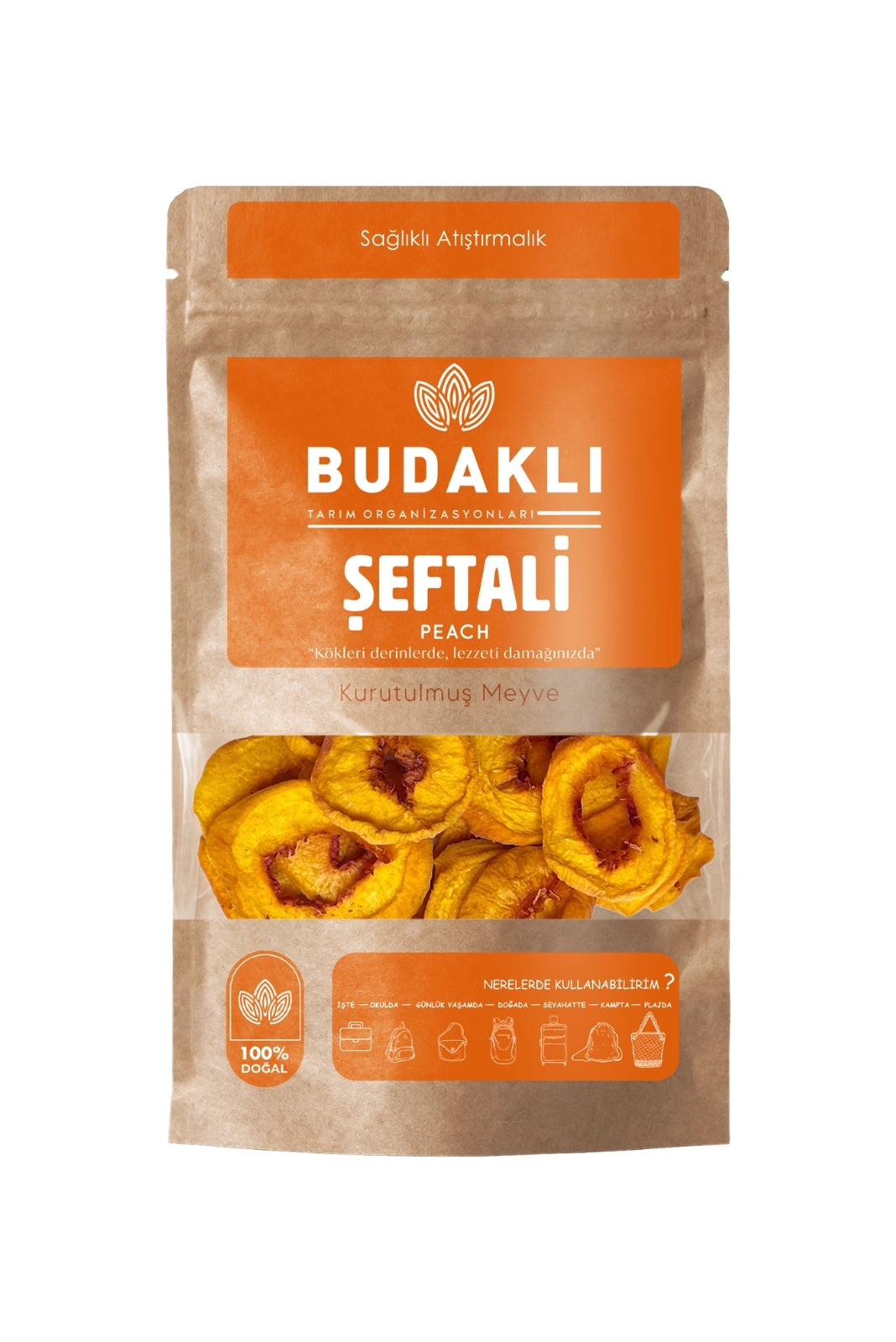 Budaklı Tarım Kurutulmuş Şeftali 100 Gr | İlave Şeker İçermez