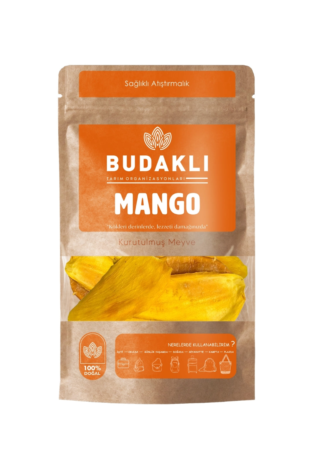 Budaklı Tarım Kurutulmuş Mango 100 Gr | İlave Şeker İçermez