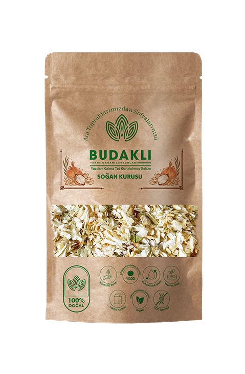 Budaklı Tarım Kurutulmuş Soğan 100 Gr | Koruyucu İçermez