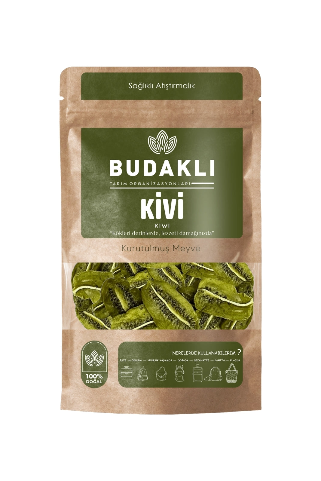 Budaklı Tarım Kurutulmuş Kivi 100 Gr | İlave Şeker İçermez